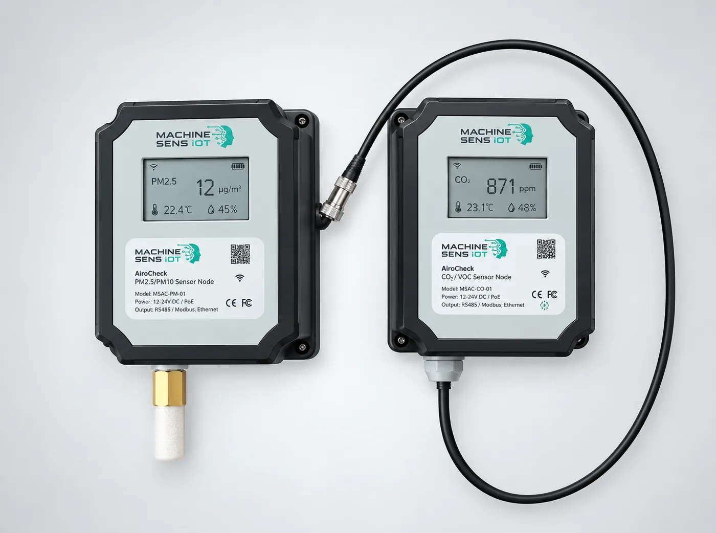 AiroCheck Temp & Humidity Sensor by MachineSens IoT