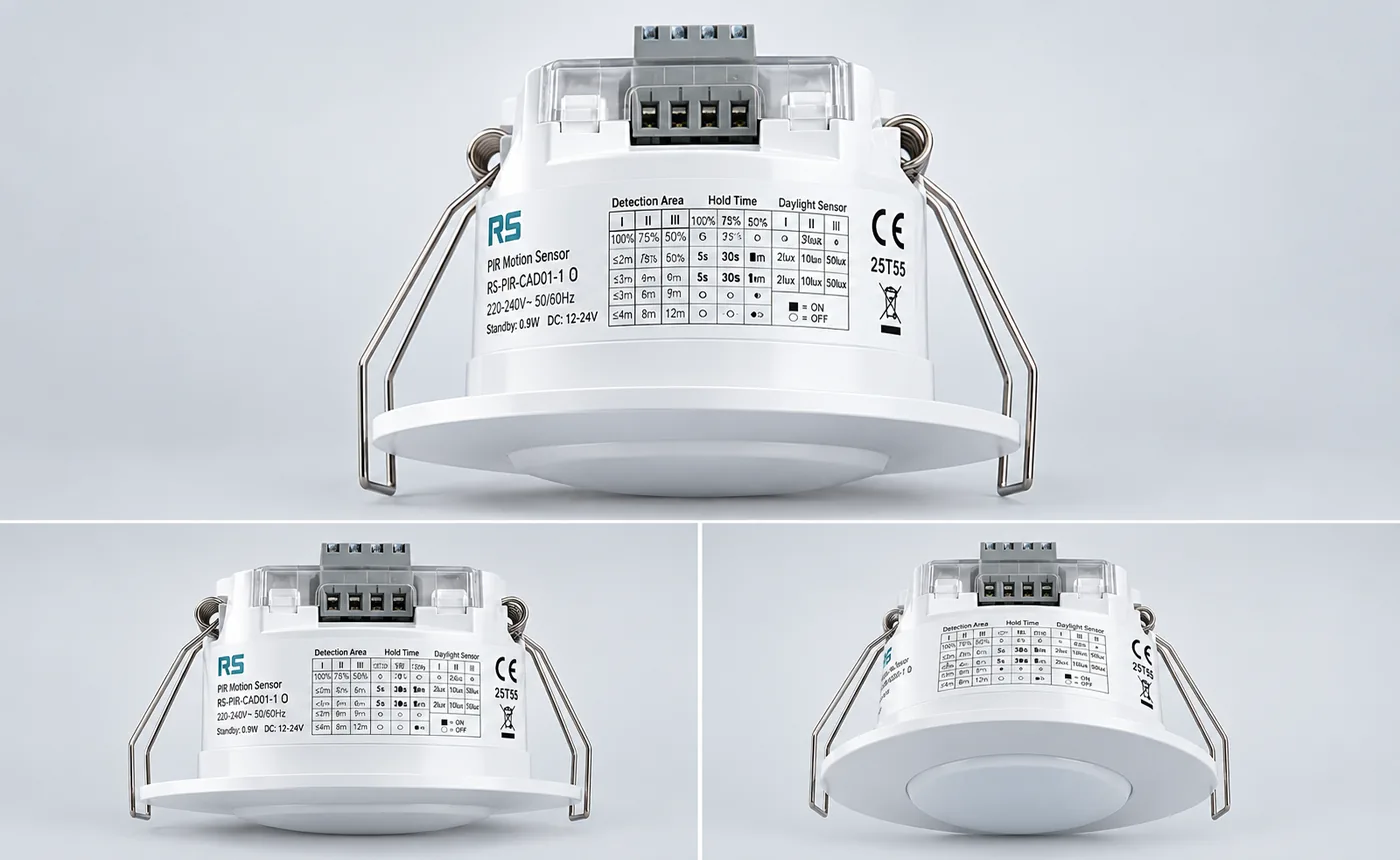 SpaceCheck microwave presence sensor with daylight sensor
