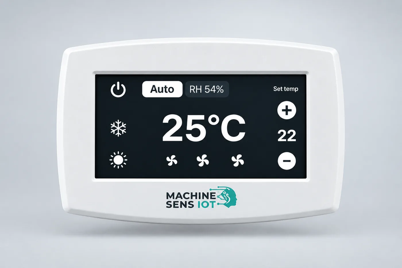 ThermoSense intelligent touch screen thermostat